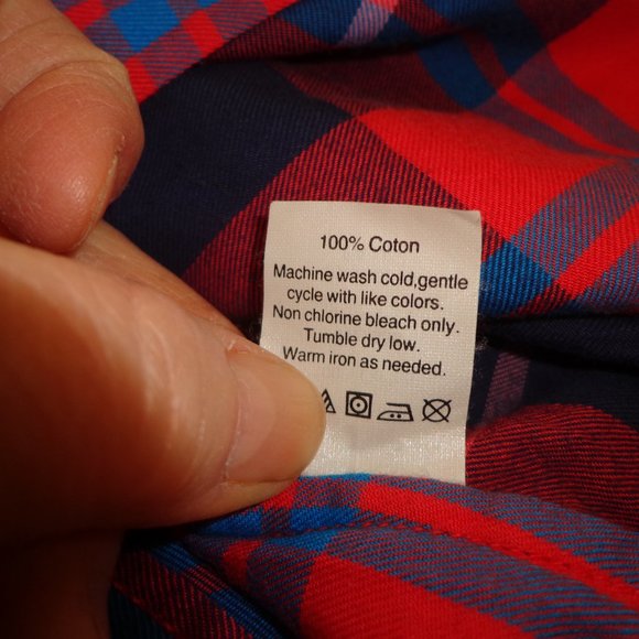 NWOT J. CREW Perfect Fit Plaid Shirt M Button Down Long Sleeves Red Navy Blue - Picture 5 of 12